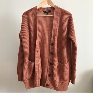 Coral Pink Cardigan
